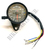 Speedometer with lights for Honda XR and XLR - COMPTEUR ROND NOIR AVEC TEMOIN